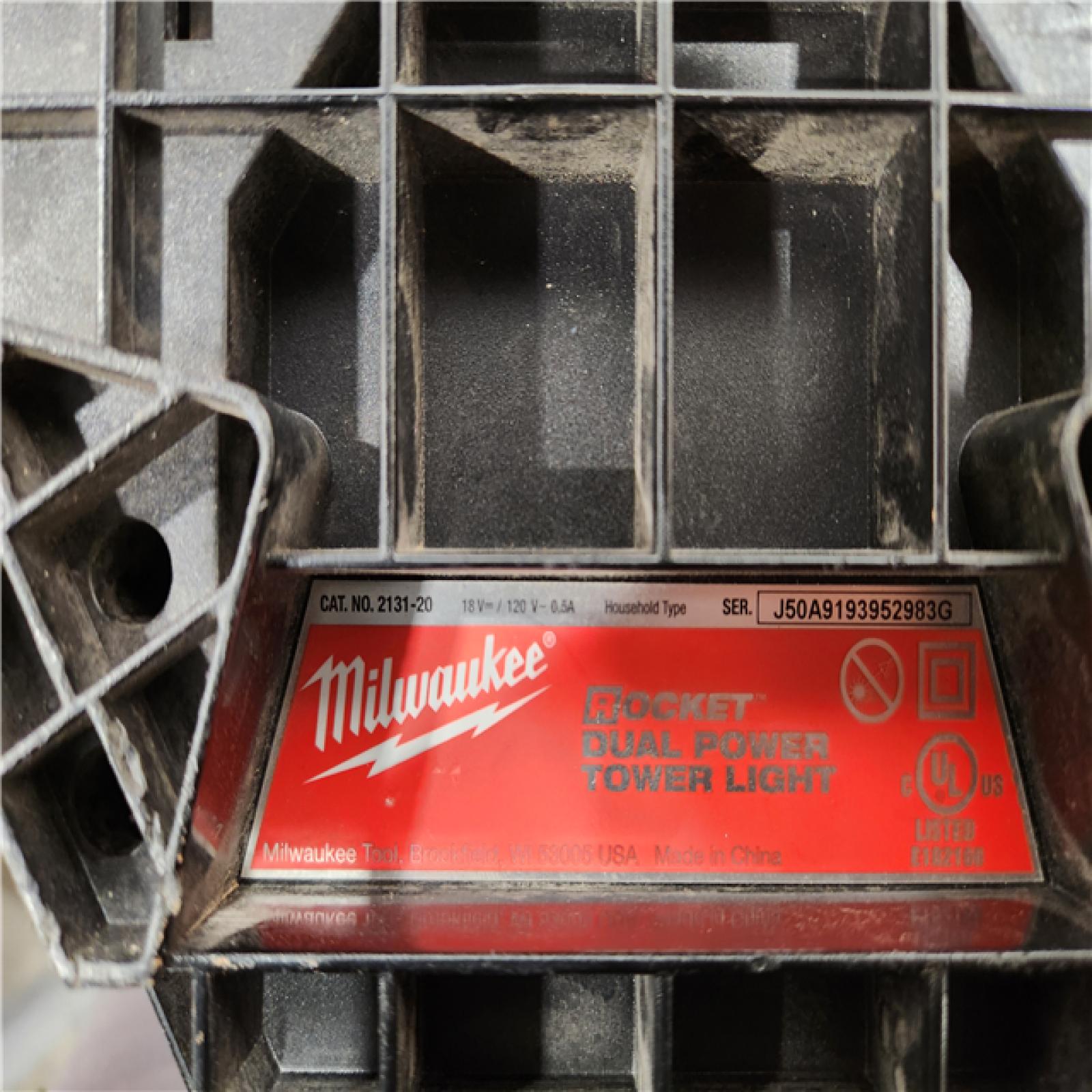 AS-IS- Milwaukee M18 18V Cordless Rocket Dual Power Tower Light (Tool Only)