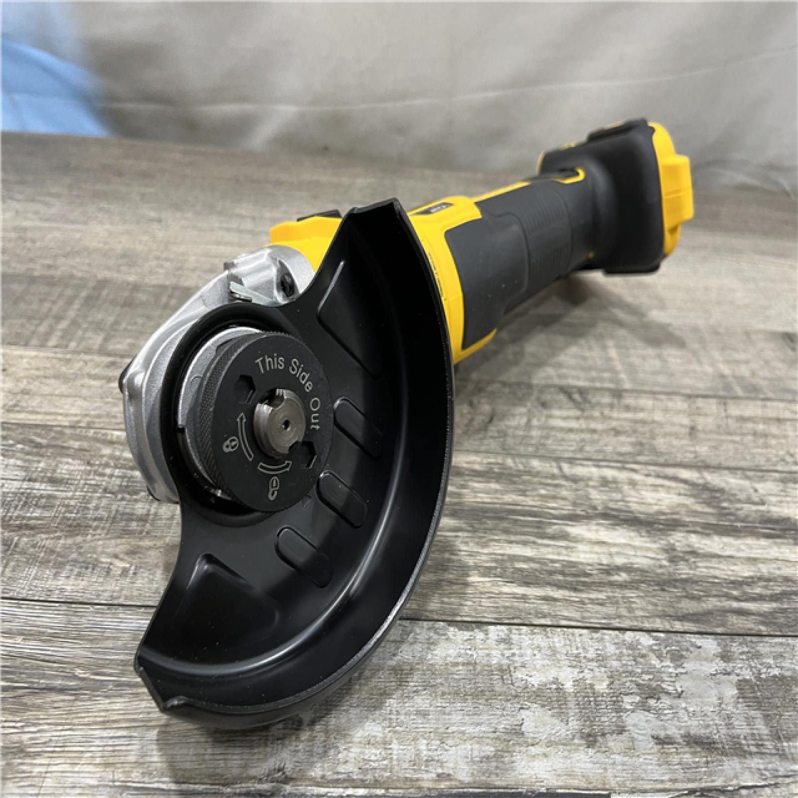 AS-IS DEWALT 20V MAX XR Cordless Brushless 4.5 in. Slide Switch Small Angle Grinder with Kickback Brake (Tool Only)