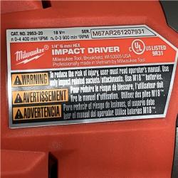 AS-IS Milwaukee FUEL 18V Lithium-Ion Brushless Cordless 1/4 in. Hex Impact Driver Kit