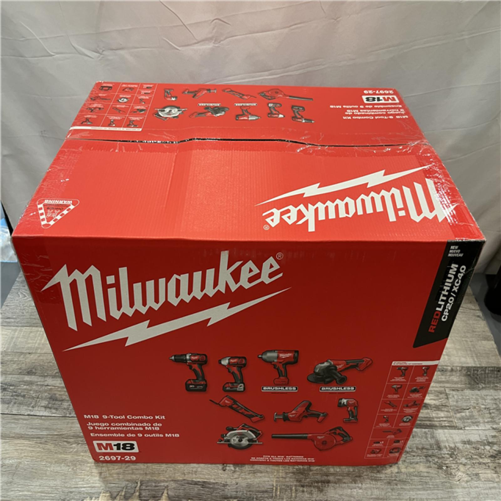 NEW - Milwaukee 18-Volt Lithium-Ion Cordless (9-Tool) Combo Kit