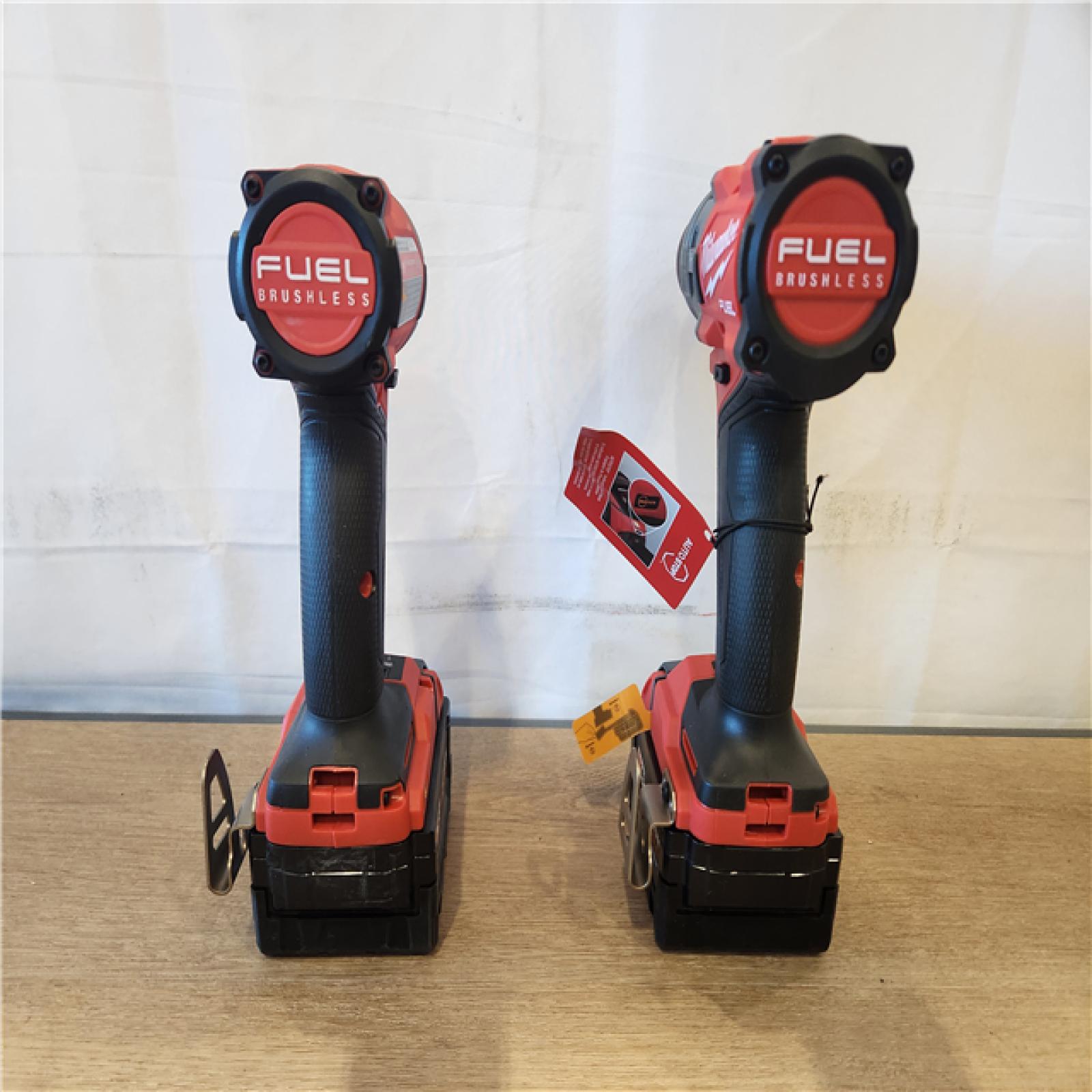 AS-IS- Milwaukee FUEL 18V Lithium-Ion Brushless Cordless Hammer Drill and Impact Driver Combo Kit