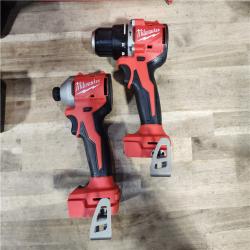 HOUSTON LOCATION - AS-IS (APPEARS LIKE NEW) M18 18-Volt Lithium-Ion Brushless Cordless Compact Hammer Drill/Impact Combo Kit (2-Tool) with (2) Batteries, Bag