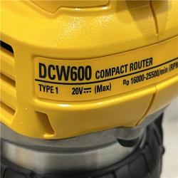 AS-IS DEWALT 20V MAX XR Cordless Brushless Fixed Base Compact Router (Tool Only)