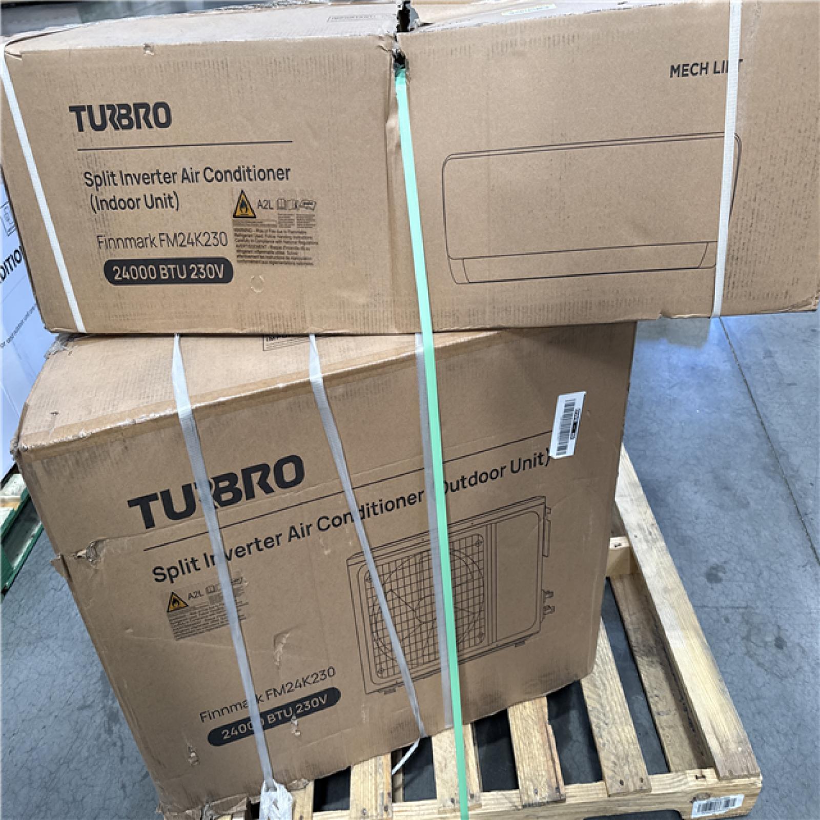 California AS-IS Turbro Split Inverter Air Conditiner Indoor/Outdoor Unit