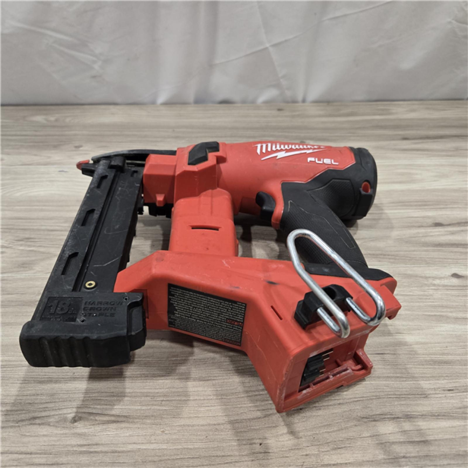 AS-IS  MILWAUKEE FUEL 18V Cordless 18-Gauge 1/4 in. Narrow Crown Stapler (Tool-Only)