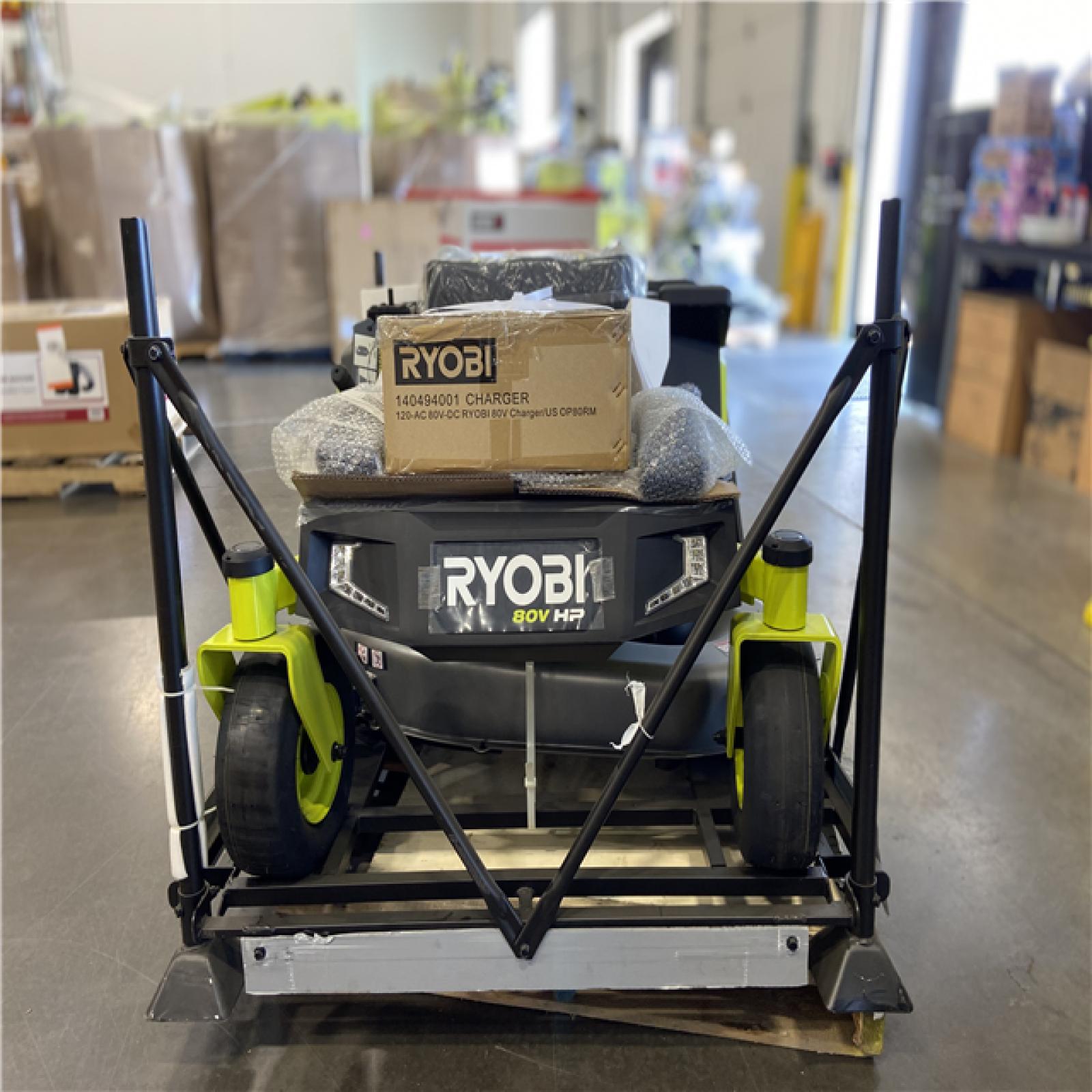 DALLAS LOCATION - RYOBI 80V HP Brushless 42 in. Battery Electric Cordless Zero Turn Riding Mower (2) 80V Batteries (2) 40V Batteries and Charger