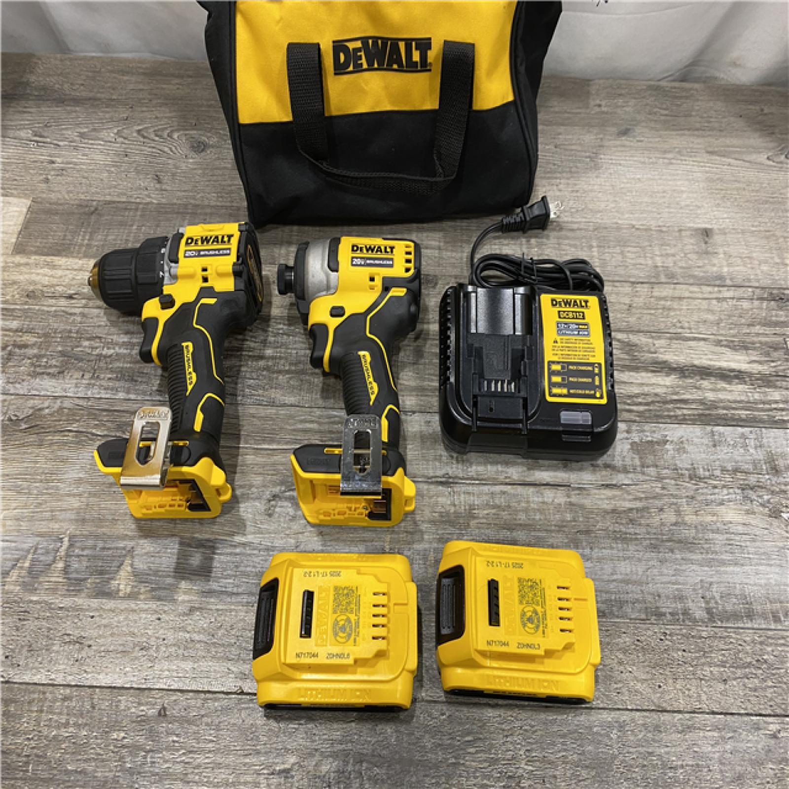 AS-IS DEWALT ATOMIC 20-Volt MAX Lithium-Ion Cordless (2-Tool) Combo Kit