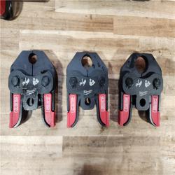 HOUSTON LOCATION - AS-IS Milwaukee 18V Lithium-Ion Cordless Short Throw Press Tool with 3 PEX Crimp Jaws Kit
