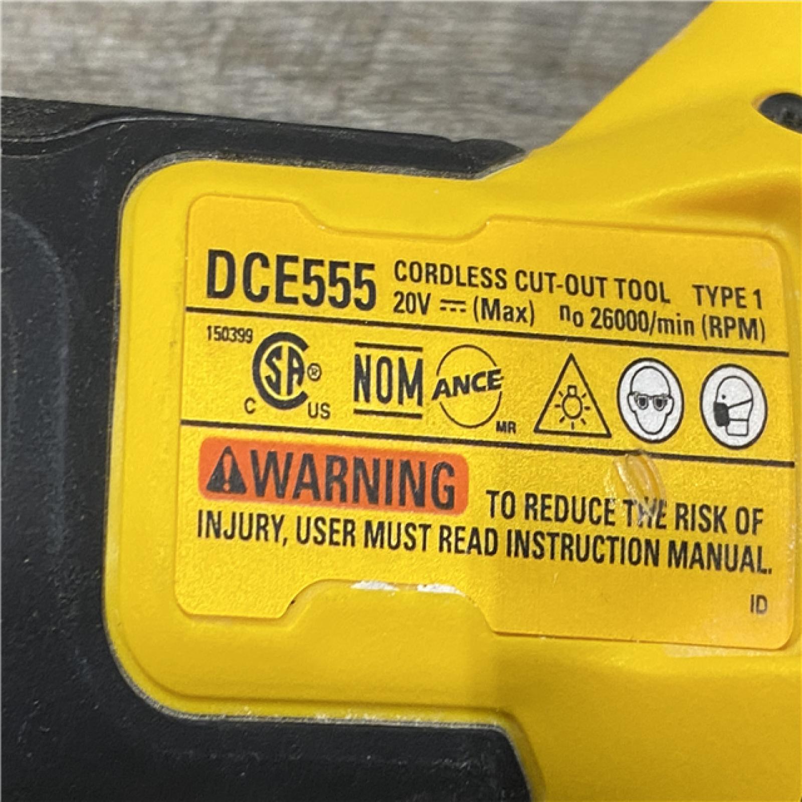 AS-IS DEWALT XR 20V Lithium-Ion Cordless Rotary Drywall Cut-Out Tool (Tool Only)