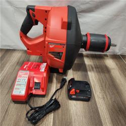 AS-IS- Milwaukee M18 FUEL Drain Snake with CABLE DRIVE Kit