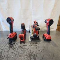 AS-IS- Milwaukee M18 Cordless Brushless 4 Tool Combo Kit