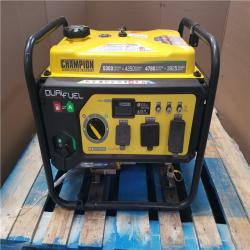 CALIFORNIA AS-IS CHAMPION DUAL FUEL PORTABLE GENERATOR