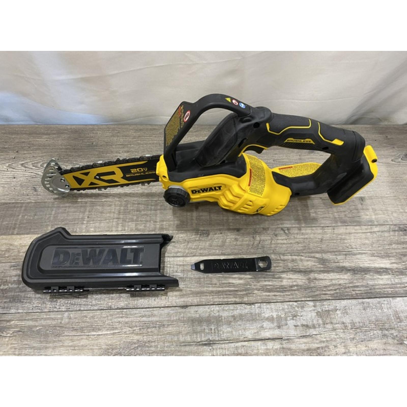 AS-IS DEWALT 20V MAX 8 in. Brushless Cordless Battery Powered Pruning Chainsaw (Tool Only)
