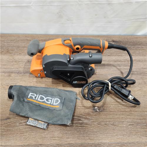 AS- IS RIDGID 6.5 Amp Corded 3 in. x 18 in. Heavy-Duty Variable Speed Belt Sander with AIRGUARD Technology