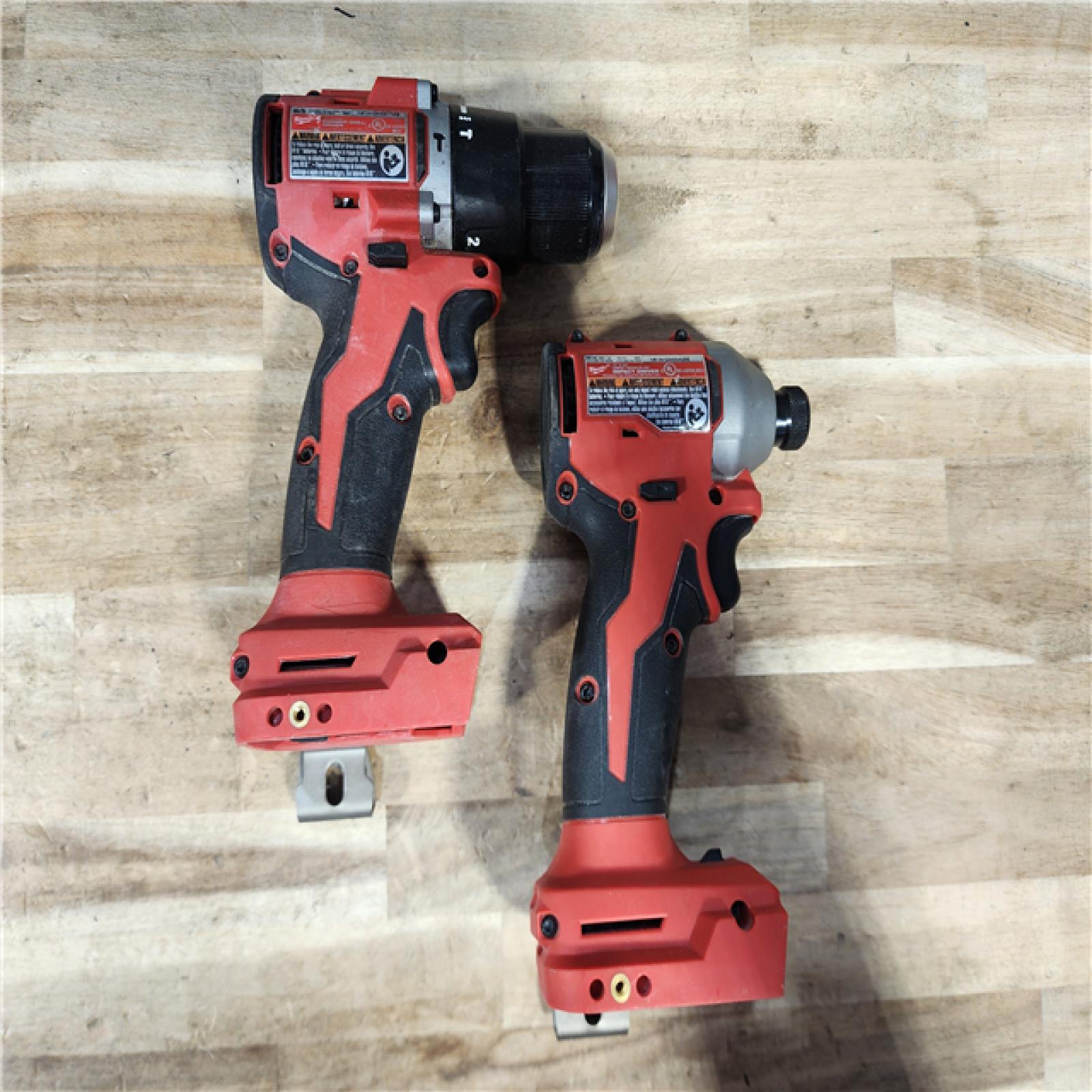 HOUSTON LOCATION - AS-IS Milwaukee 18-Volt Lithium-Ion Brushless Cordless Compact Hammer Drill/Impact Combo Kit