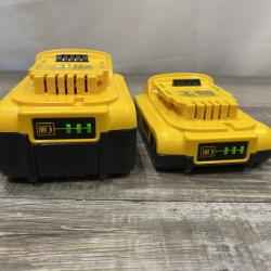 AS-IS DEWALT 20V MAX Lithium-Ion Battery Kit with 5.0Ah and 2.0Ah Battery and Charger