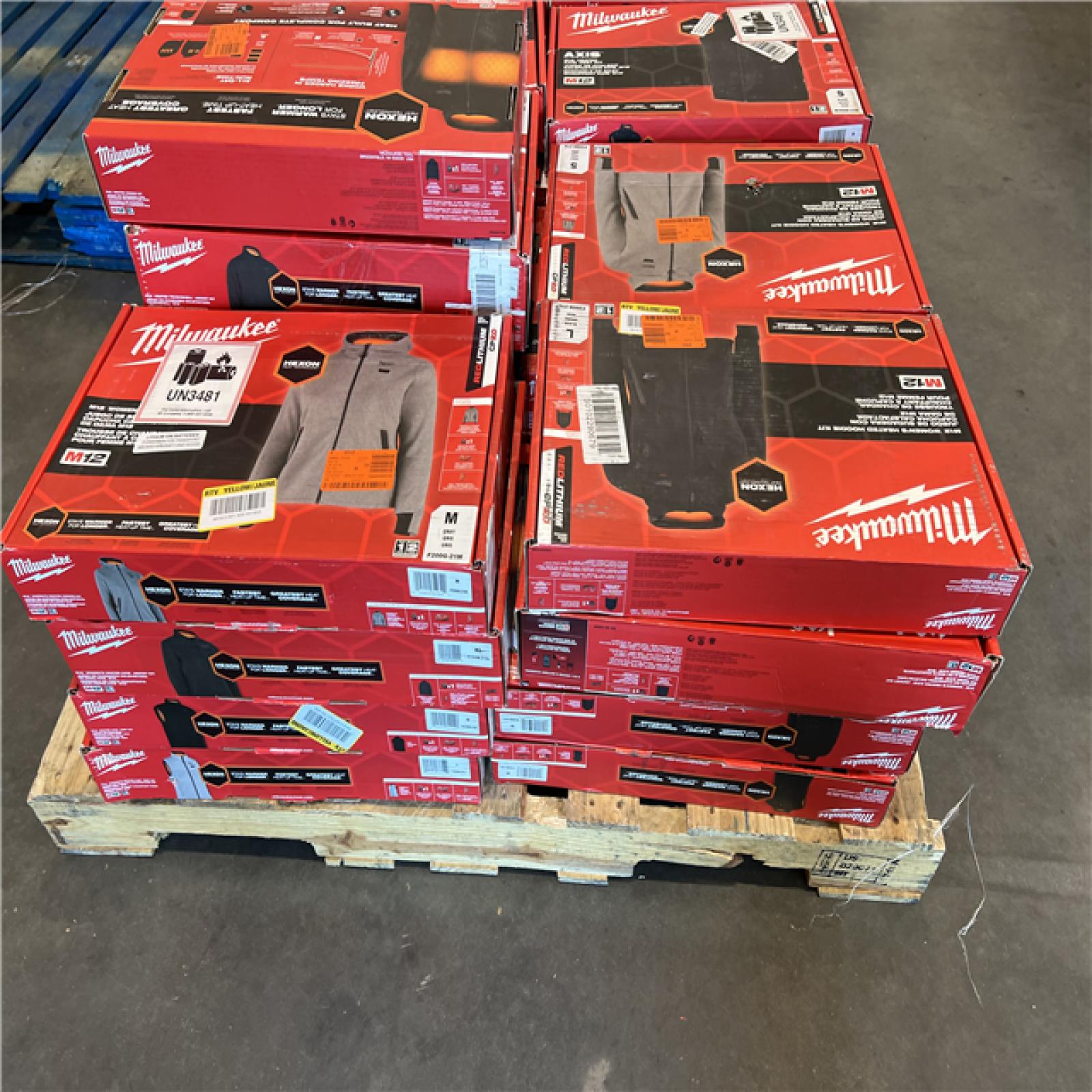 DALLAS LOCATION - AS-IS MILWAUKEE JACKET PALLET (25 COUNT)
