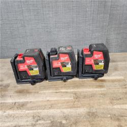 HOUSTON LOCATION - AS-IS MILWAUKEE 3 CROSSLINE LASER COMBO