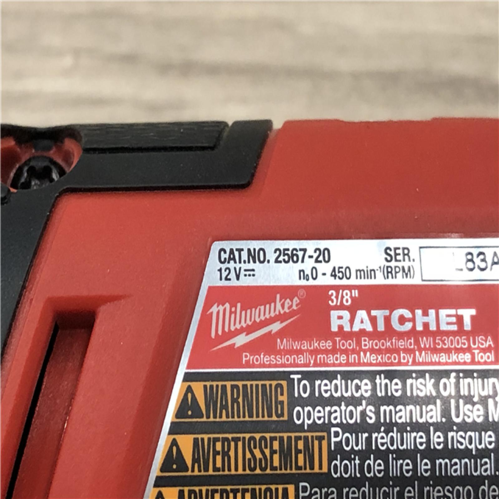 AS-IS Milwaukee FUEL 12-Volt Lithium-Ion Cordless High Speed 3/8 in. Ratchet (Tool-Only)