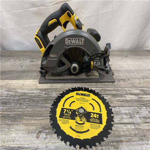 AS-IS DEWALT FLEXVOLT 60V MAX Cordless Brushless 7-1/4 in. Circular Saw with Brake (Tool Only)