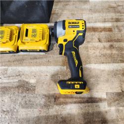 HOUSTON LOCATION - AS - IS DEWALT Atomic 20V Max Lithium-Ion Brushless Cordless Compact 1/4 in. Impact Driver Kit