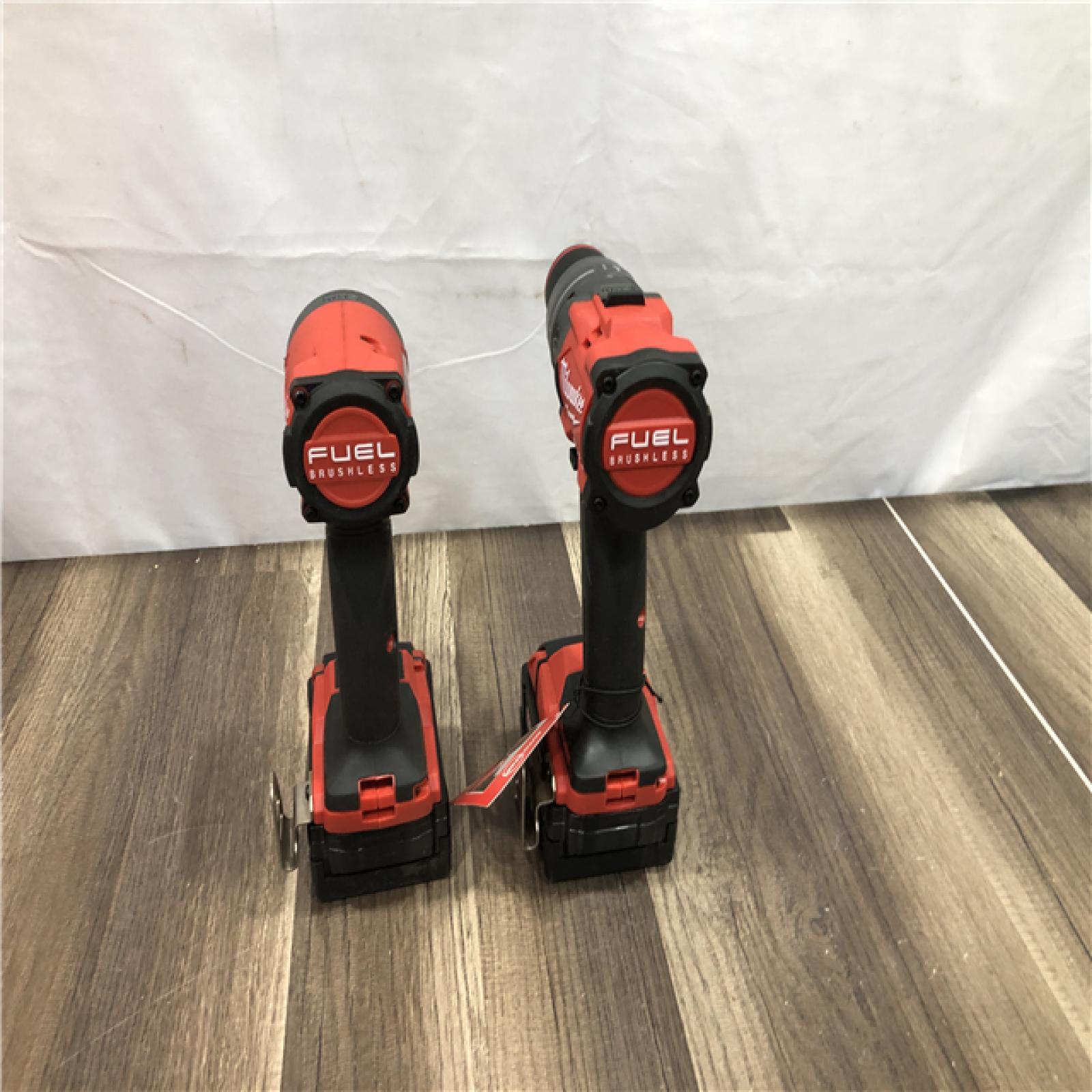 AS-IS Milwaukee  FUEL 18V Lithium-Ion Brushless Cordless Hammer Drill and Impact Driver Combo Kit