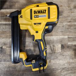 HOUSTON LOCATION - AS-IS DeWALT DCN681D1 20-Volt MAX 18ga Cordless Brushless Narrow Crown Stapler Kit