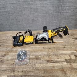 HOUSTON LOCATION - AS-IS DEWALT ATOMIC 20V MAX Cordless Brushless 4-1/2 in. Circular Saw W/ BATTERY & CHARGER