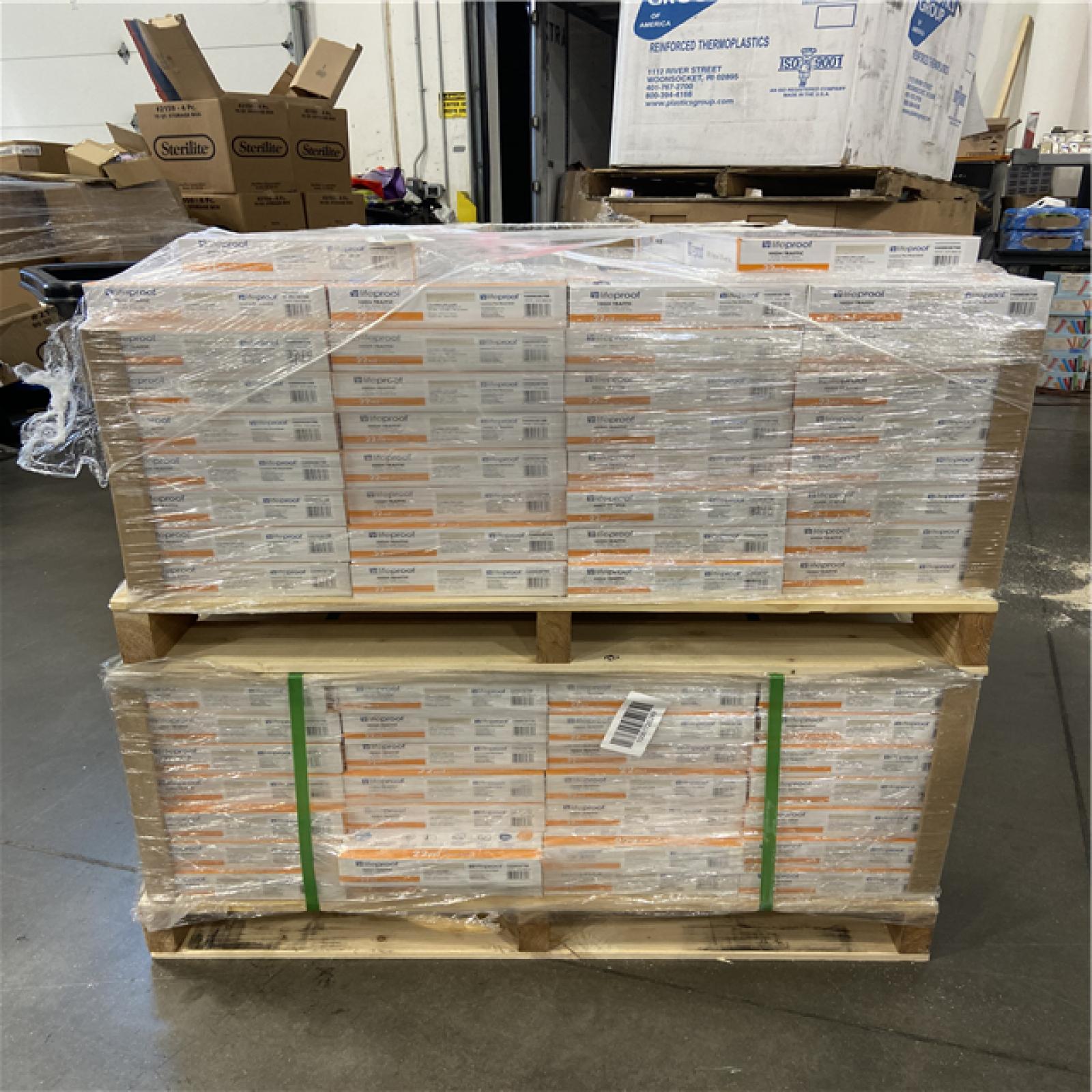 DALLAS LOCATION - Lifeproof Luxurious Pine Wood 22 MIL x 8.7 in. W x 48 in. L Click Lock Waterproof Luxury Vinyl Plank Flooring (20.1 sqft/case) 62 CASES