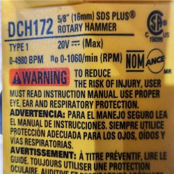 HOUSTON LOCATION - AS - IS DEWALT ATOMIC 20V MAX Cordless Brushless Ultra-Compact 5/8 in. SDS Plus Hammer Drill (Tool Only)