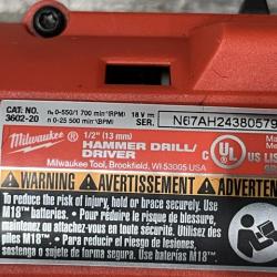 AS-IS Milwaukee 18-Volt Lithium-Ion Brushless Cordless Compact Hammer Drill/Impact Combo Kit