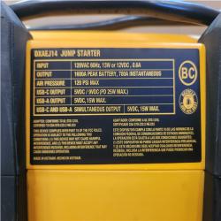 Phoenix NEW DEWALT 1600-Peak Amp Portable Jump Starter with Digital Compressor and USB Power Bank - DXAEJ14