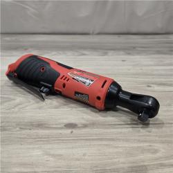 AS-IS Milwaukee M12/M18 12/18V Cordless 3/8 in. Ratchet and 1/2 in. High Torque Impact Wrench Kit