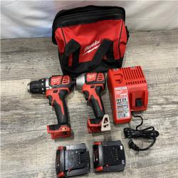 AS-IS Milwaukee 18V Lithium-Ion Cordless Drill Driver/Impact Driver Combo Kit