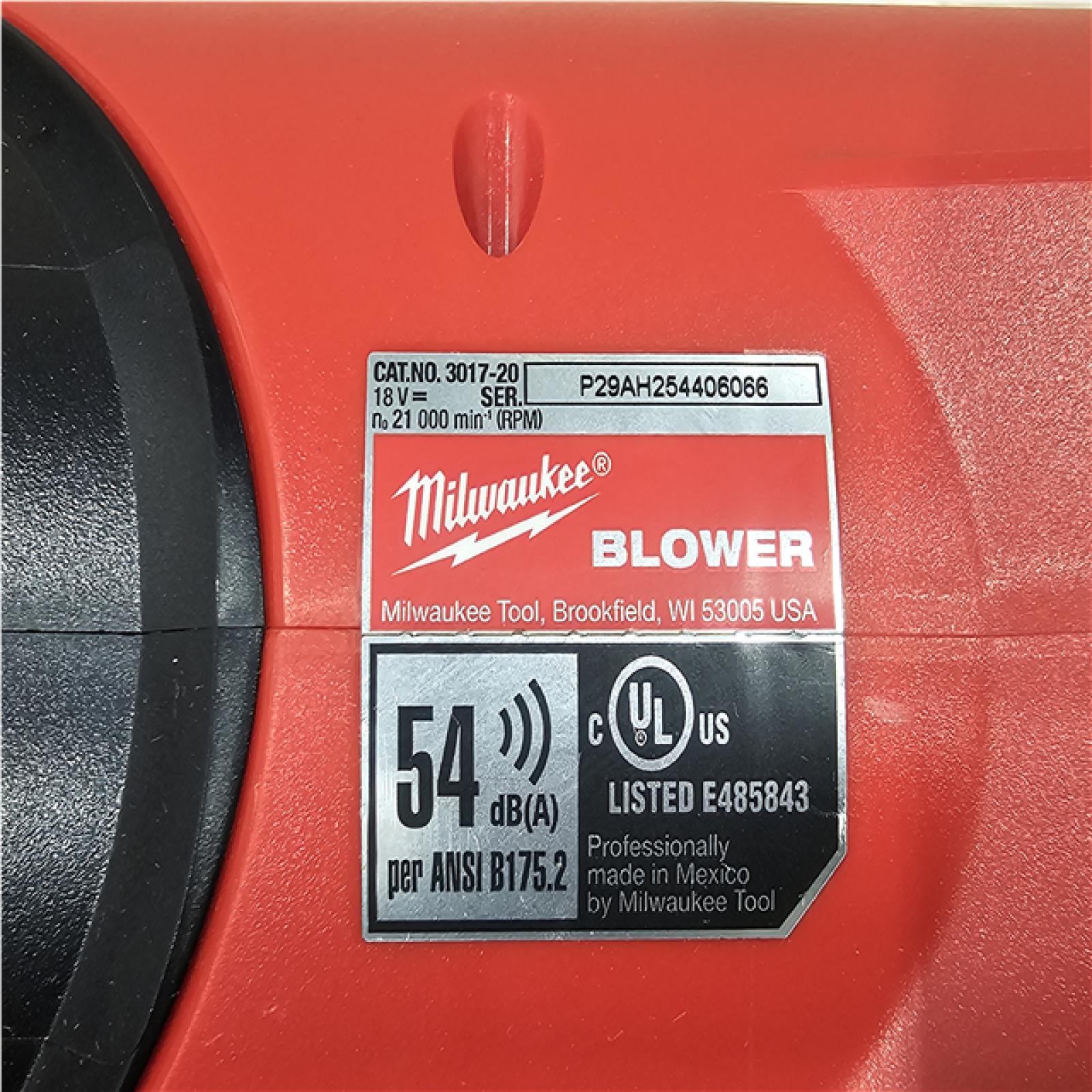 AS-IS Milwaukee FUEL 120 MPH 500 CFM 18V Lithium-Ion Brushless Cordless Handheld Blower (Tool-Only)