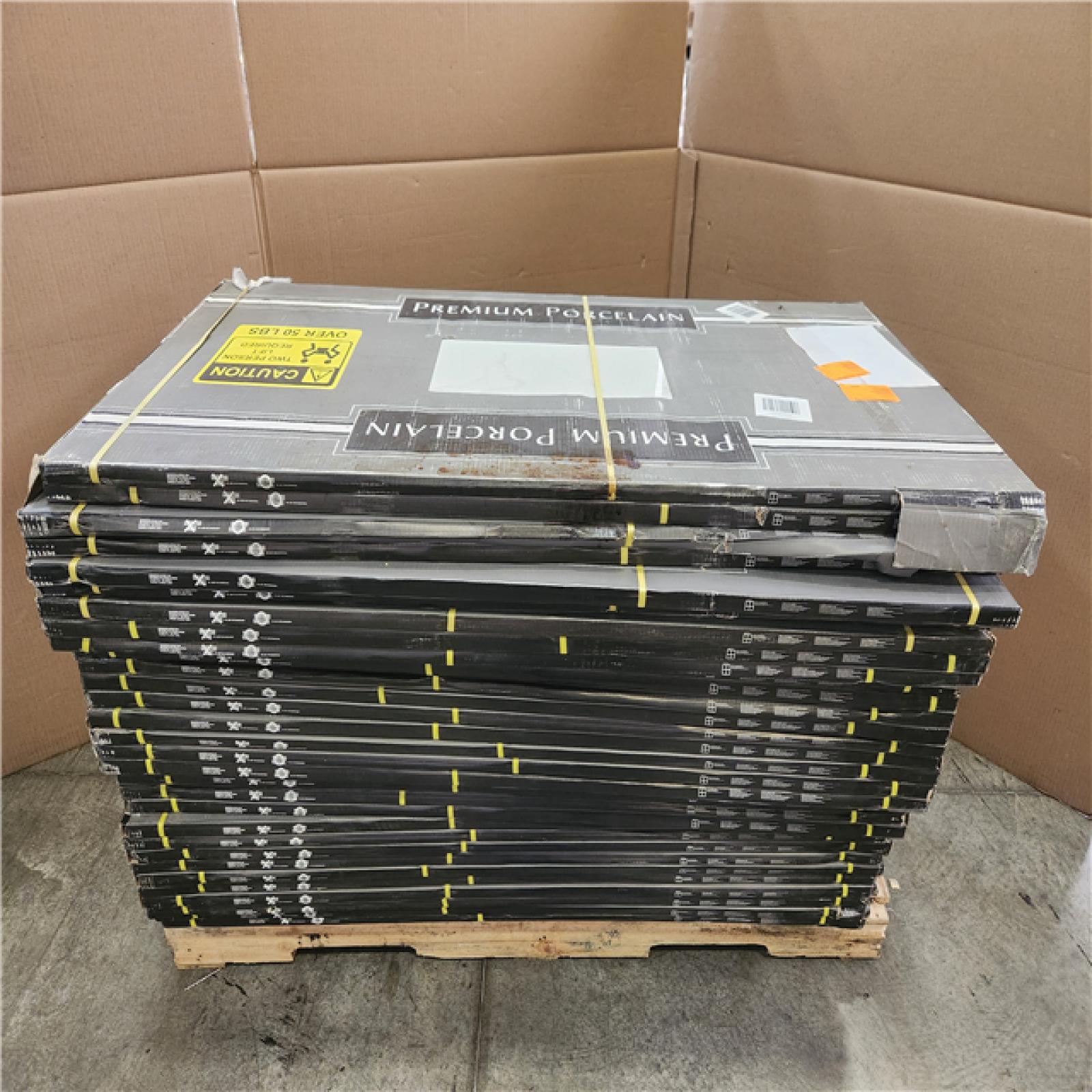 Phoenix NEW MSI Milos White 24 in. x 48 in. Polished Porcelain Marble Look Floor and Wall Tile (512 sq. ft. /32 Case)