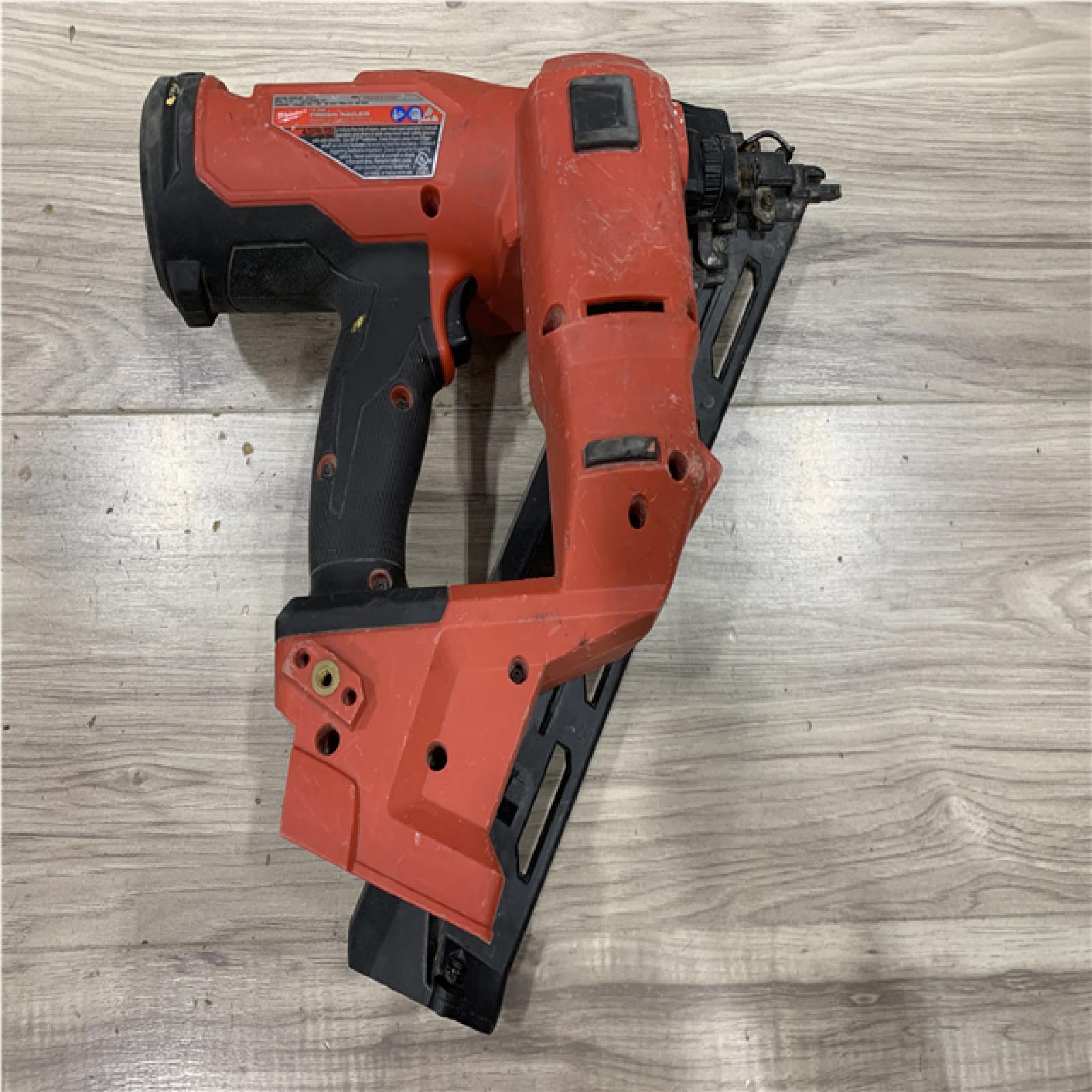 AS-IS Milwaukee FUEL 18V Lithium-Ion Brushless Cordless Gen II 15-Gauge Angled Nailer (Tool-Only)