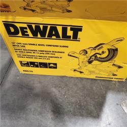 As-Is- DeWalt 15 Amps 12 in. Corded Dual-Bevel Sliding Compound Miter Saw