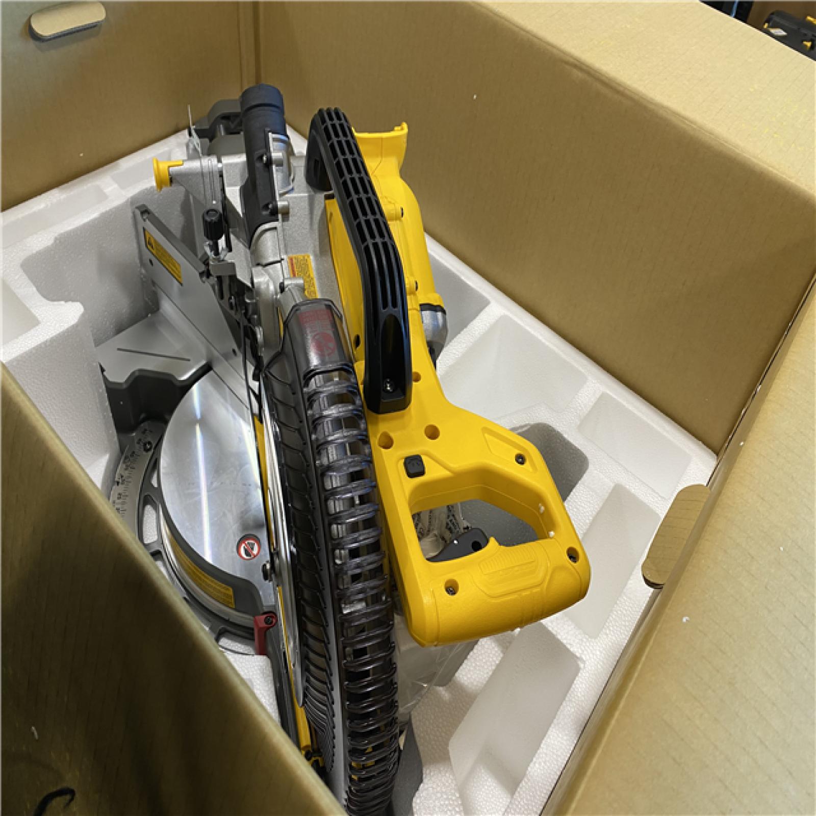 AS-IS DEWALT 60V Lithium-Ion 12 in. Cordless Sliding Miter Saw Kit with 9.0Ah Battery Pack
