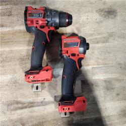 HOUSTON LOCATION - AS-IS Milwaukee FUEL 18V Lithium-Ion Brushless Cordless Hammer Drill and Impact Driver Combo Kit