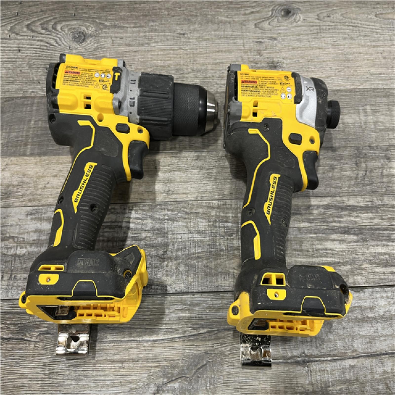 AS-IS DEWALT 20V XR Lithium-Ion Cordless 2-Tool Combo Kit