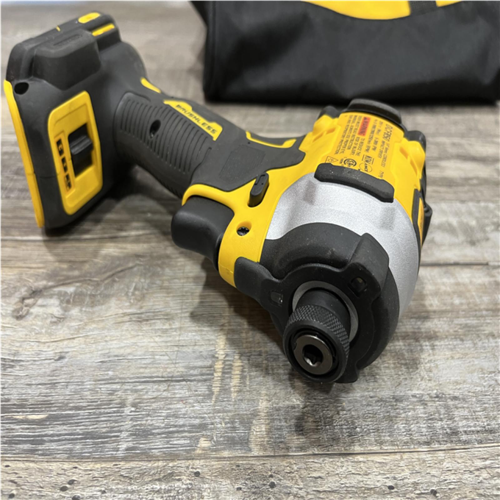 AS-IS DEWALT ATOMIC 20V MAX Lithium-Ion Cordless 1/4 in. Brushless Impact Driver Kit