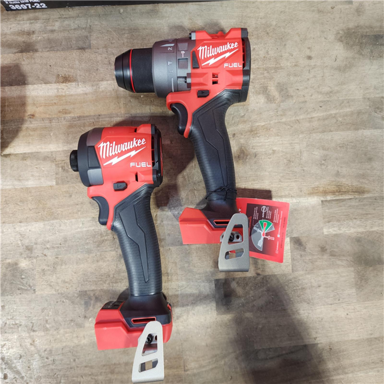 HOUSTON LOCATION - AS-IS (APPEARS LIKE NEW) MILWAUKEE FUEL 18V Lithium-Ion Brushless Cordless Hammer Drill and Impact Driver Combo Kit