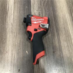 AS-IS Milwaukee FUEL 12V Lithium-Ion Brushless Cordless 1/4 in. Hex Impact Driver (Tool-Only)