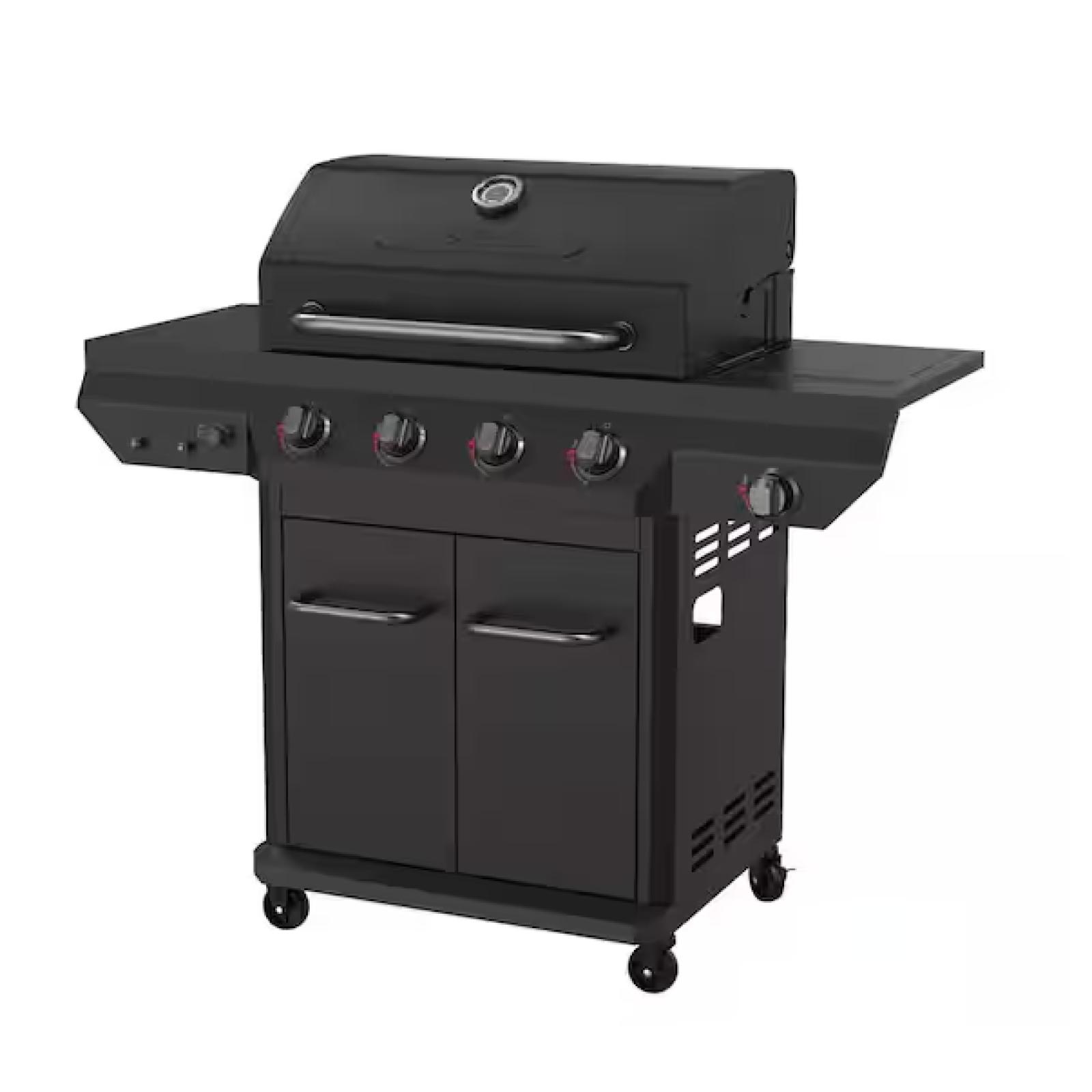DALLAS LOCATION - Nexgrill 4 Burner with Side Burner Propane Gas Grill in Black
