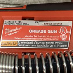 AS-IS Milwaukee 12V Lithium-Ion Cordless Grease Gun (Tool-Only)