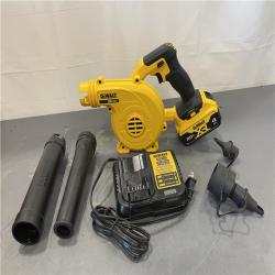 AS-IS - DEWALT 135 MPH 100 CFM 20V MAX Cordless Compact Jobsite Blower Kit