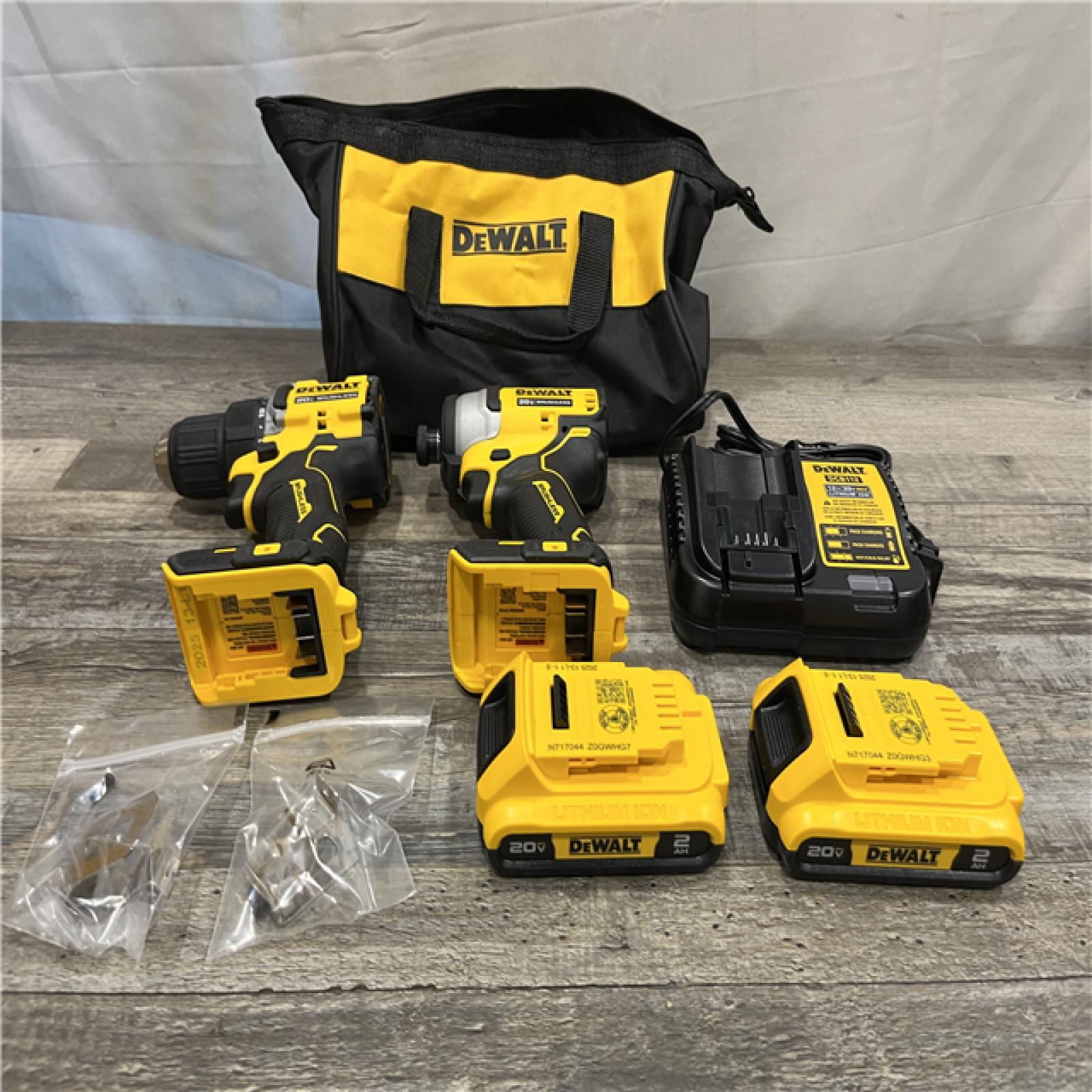 AS-IS DEWALT ATOMIC 20-Volt MAX Lithium-Ion Cordless Combo Kit