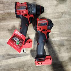 HOUSTON LOCATION - AS-IS (APPEARS LIKE NEW) MILWAUKEE FUEL 18V Lithium-Ion Brushless Cordless Hammer Drill and Impact Driver Combo Kit