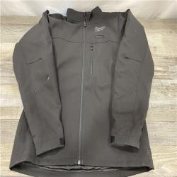AS-IS Milwaukee Men's Large 12-Volt Lithium-Ion Cordless Tough Shell Black Heated Jacket Kit